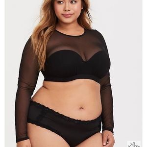 Torrid mesh crop top